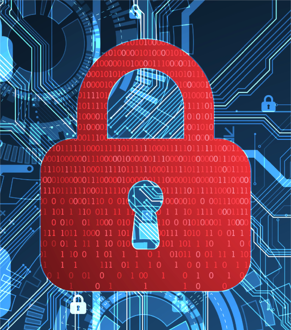 Image of a closed lock indicating privacy